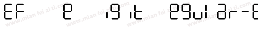 EFN Re Digit Regular字体转换